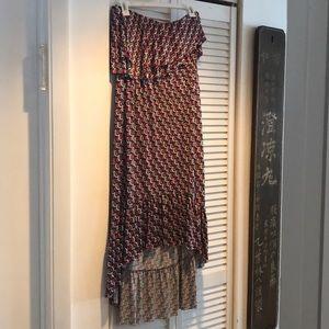 New Tbagslosangeles strapless high low dress